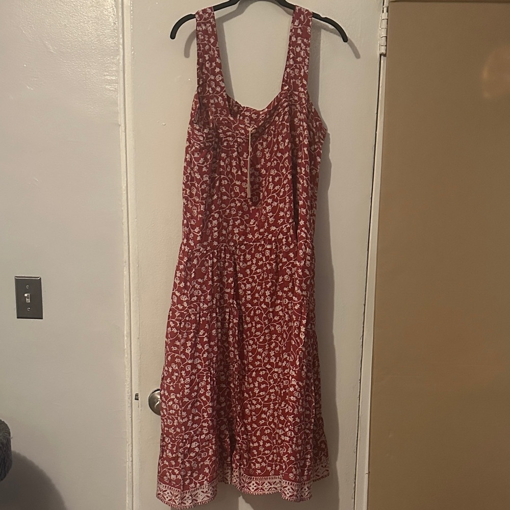 natalie martin pomegranate cranberry jasmine dress large  silk new with tage